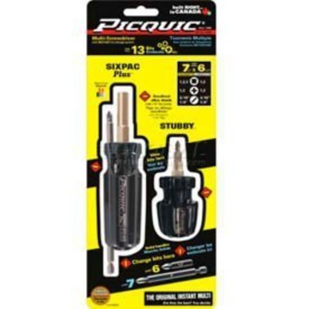 PICQUIC Picquic 88911 Dynamic Duo Combo Pack MultiBit Driver  Assorted Color 88911